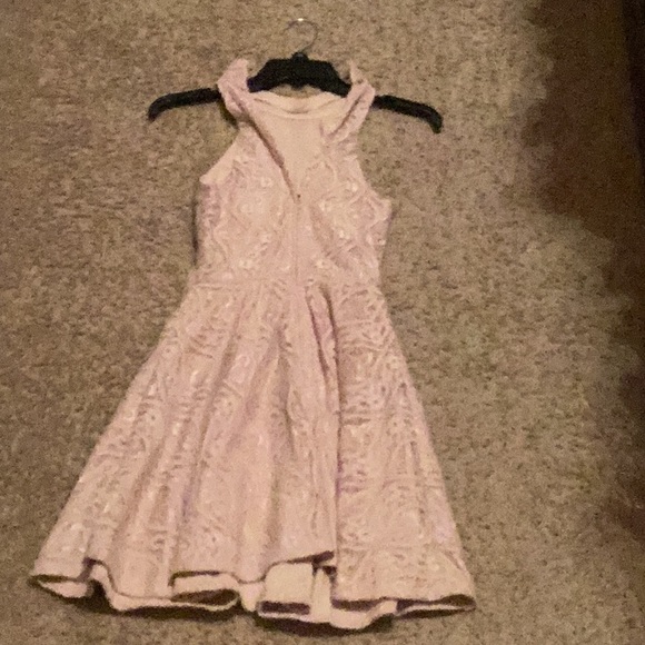 Lace dress,color mauve - Picture 3 of 5